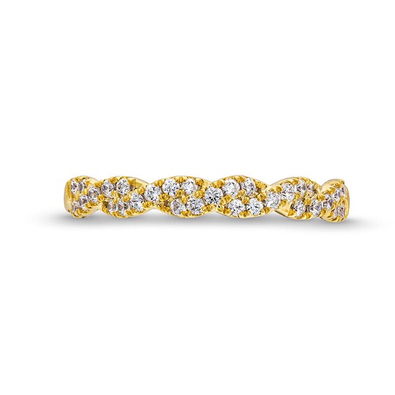 Previously Owned - Circle of Gratitude® Collection 0.25 CT. T.W. Diamond Braided Band in 10K Gold