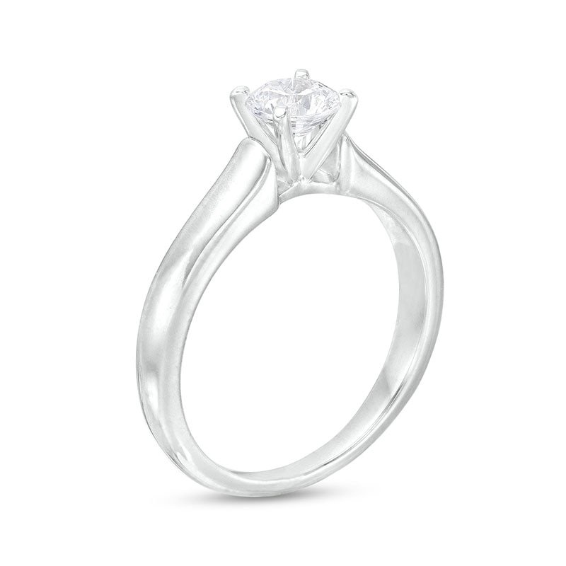 Previously Owned - 0.50 CT. Canadian Diamond Solitaire Engagement Ring in 14K White Gold (I/I1)