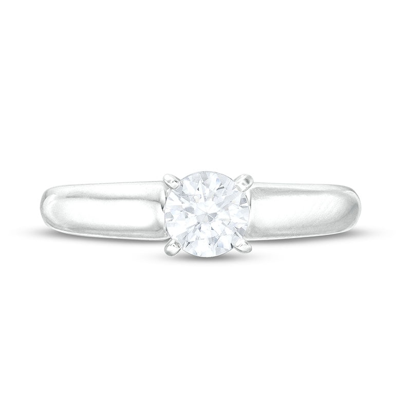 Previously Owned - 0.50 CT. Canadian Diamond Solitaire Engagement Ring in 14K White Gold (I/I1)