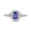 Previously Owned - Enchanted Disney Ariel Tanzanite and 0.37 CT. T.W. Diamond Frame Engagement Ring in 14K White Gold