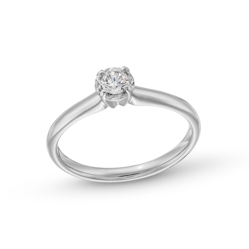 CT. Diamond Miracle Solitaire Engagement Ring in 14K White Gold|Peoples Jewellers