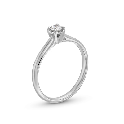 CT. Diamond Miracle Solitaire Engagement Ring in 14K White Gold