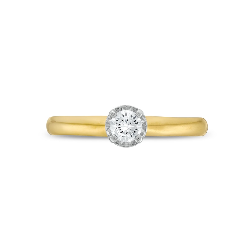 0.20 CT. Diamond Miracle Solitaire Engagement Ring in 14K Gold (J/I3)