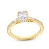 Radiant-Cut Canadian Certified Centre Diamond 1.10 CT. T.W. Frame Engagement Ring in 18K Gold (I/SI2)