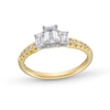 Thumbnail Image 0 of 1.00 CT. T.W. Emerald-Cut Diamond Past Present Future® Engagement Ring in 14K Gold