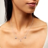 0.05 CT. T.W. Diamond "MOM" Station Necklace in Sterling Silver