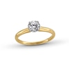 Thumbnail Image 0 of 0.25 CT. Diamond Miracle Solitaire Engagement Ring in 14K Gold (J/I3)