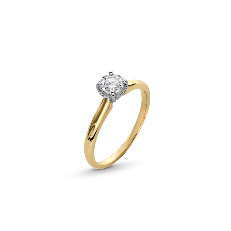 0.25 CT. Diamond Miracle Solitaire Engagement Ring in 14K Gold (J/I3)|Peoples Jewellers