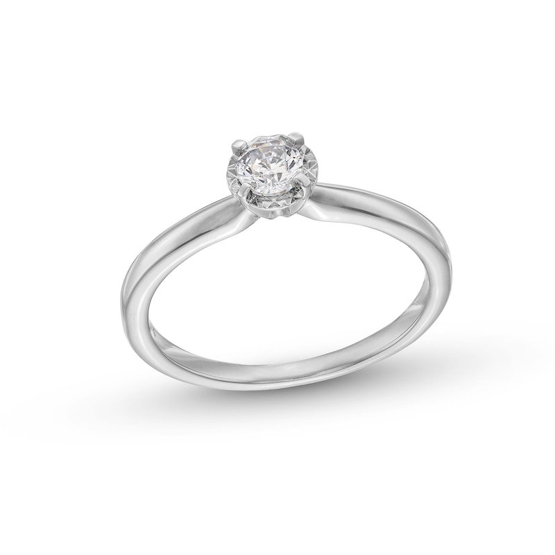 0.25 CT. Diamond Miracle Solitaire Engagement Ring in 14K White Gold|Peoples Jewellers