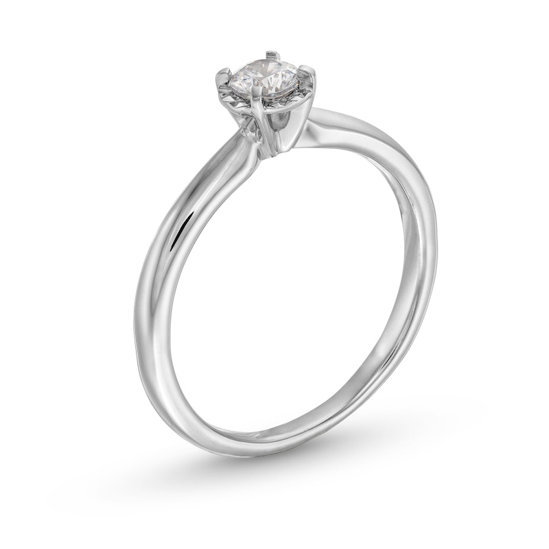0.25 CT. Diamond Miracle Solitaire Engagement Ring in 14K White Gold|Peoples Jewellers
