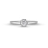 Thumbnail Image 4 of 0.25 CT. Diamond Miracle Solitaire Engagement Ring in 14K White Gold