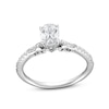 Thumbnail Image 0 of Oval Canadian Certified Centre Diamond 1.00 CT. T.W. Engagement Ring in 18K White Gold (I/SI2)