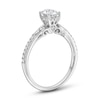 Oval Canadian Certified Centre Diamond 1.00 CT. T.W. Engagement Ring in 18K White Gold (I/SI2)