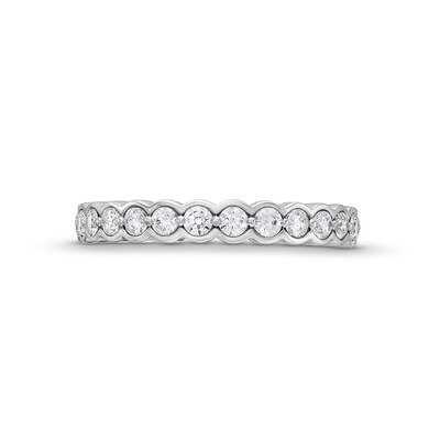 CT. T.W. Diamond Scallop Edge Anniversary Band in 10K Gold