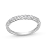 Thumbnail Image 0 of 0.25 CT. T.W. Diamond Scallop Edge Anniversary Band in 10K White Gold