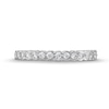 Thumbnail Image 3 of 0.25 CT. T.W. Diamond Scallop Edge Anniversary Band in 10K White Gold