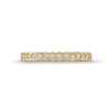 Thumbnail Image 3 of 0.25 CT. T.W. Diamond Scallop Edge Anniversary Band in 10K Gold