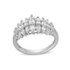 Thumbnail Image 1 of 1.00 CT. T.W. Baguette and Round Diamond Alternating Trios Anniversary Band in 10K White Gold