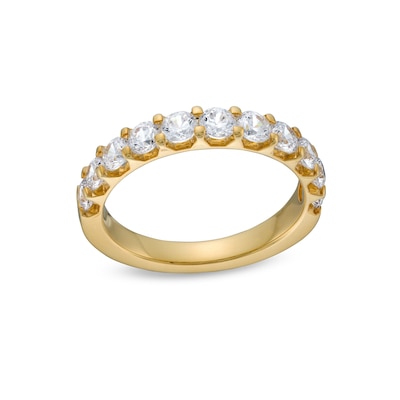 1.20 CT. T.W. Certified Lab-Created Diamond Eleven Stone Anniversary Band in 14K Gold (F/SI2)