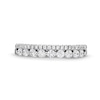 Thumbnail Image 4 of 0.50 CT. T.W. Diamond Double Row Anniversary Band in 14K White Gold