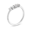 Thumbnail Image 2 of 0.40 CT. T.W. Canadian Certified Diamond Graduated Five Stone Contour Anniversary Band in 14K White Gold (I/I2)