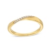 Thumbnail Image 0 of 0.05 CT. T.W. Diamond Twist Contour Anniversary Band in 10K Gold