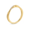 0.05 CT. T.W. Diamond Twist Contour Anniversary Band in 10K Gold