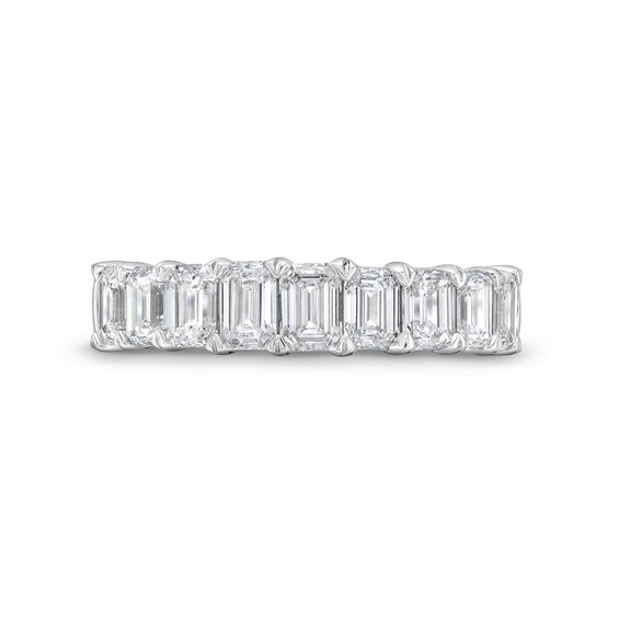 2.00 CT. T.W. Emerald-Cut Certified Lab-Created Diamond Nine Stone Anniversary Band in 14K White Gold (F/VS2)