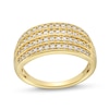 0.50 CT. T.W. Diamond Multi-Row Anniversary Band in 10K Gold