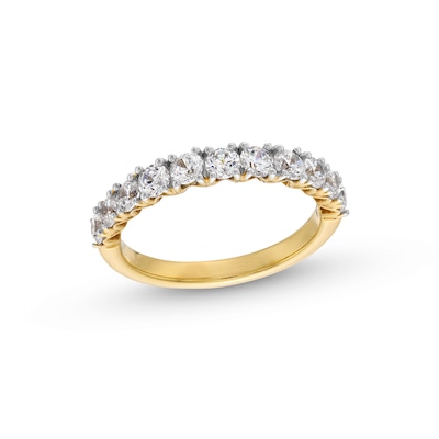 1.00 CT. T.W. Certified Lab-Created Diamond Eleven Stone Anniversary Band in 14K Gold (F/SI2)