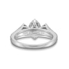 1.00 CT. T.W. Marquise and Princess-Cut Diamond Past Present Future® Frame Engagement Ring in 14K White Gold