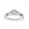 Thumbnail Image 4 of 0.25 CT. T.W. Diamond Past Present Future® Miracle Bypass Twist Shank Engagement Ring in 10K White Gold