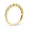 Thumbnail Image 2 of 0.25 CT. T.W. Diamond Scallop Vintage-Style Stackable Anniversary Band in 10K Gold
