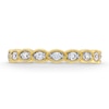 Thumbnail Image 3 of 0.25 CT. T.W. Diamond Scallop Vintage-Style Stackable Anniversary Band in 10K Gold