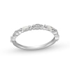 Thumbnail Image 0 of 0.30 CT. T.W. Marquise and Round Diamond "XO" Stackable Anniversary Band in 10K White Gold