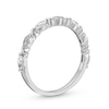 0.30 CT. T.W. Marquise and Round Diamond "XO" Stackable Anniversary Band in 10K White Gold