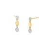 0.085 CT. T.W. Mtuli-Diamond Trio Drop Earrings in 10K Gold