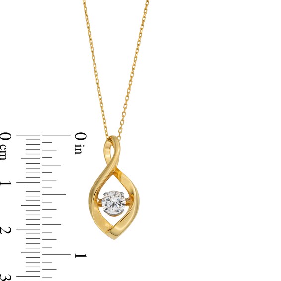 Unstoppable Love™ 0.50 CT. Certified Lab-Created Diamond Solitaire Infinity Drop Pendant in 10K Gold (F/SI2