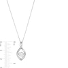 Thumbnail Image 2 of Unstoppable Love™ 0.50 CT. Certified Lab-Created Diamond Solitaire Infinity Drop Pendant in 10K White Gold (F/SI2)