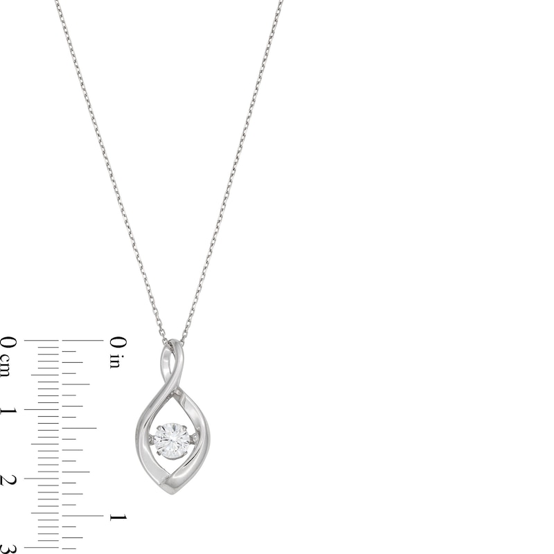 Unstoppable Love™ 0.50 CT. Certified Lab-Created Diamond Solitaire Infinity Drop Pendant in 10K White Gold (F/SI2)