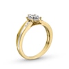 Thumbnail Image 2 of 0.16 CT. T.W. Marquise Diamond Frame Promise Ring in 10K Gold