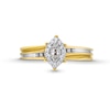 Thumbnail Image 3 of 0.16 CT. T.W. Marquise Diamond Frame Promise Ring in 10K Gold