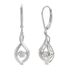 Thumbnail Image 0 of Unstoppable Love™ 1.00 CT. T.W. Certified Lab-Created Diamond Solitaire Infinity Drop Earrings in 10K White Gold (F/SI2)