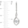 Thumbnail Image 2 of Unstoppable Love™ 1.00 CT. T.W. Certified Lab-Created Diamond Solitaire Infinity Drop Earrings in 10K White Gold (F/SI2)
