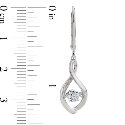 Unstoppable Love™ 1.00 CT. T.W. Certified Lab-Created Diamond Solitaire Infinity Drop Earrings in 10K White Gold (F/SI2)