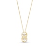 Thumbnail Image 1 of Unstoppable Love™ 0.15 CT. T.W. Diamond Interlocking Circles Pendant in Sterling Silver with 14K Gold Plate