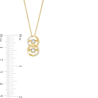 Unstoppable Love™ 0.15 CT. T.W. Diamond Interlocking Circles Pendant in Sterling Silver with 14K Gold Plate