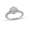 Collector’s Edition Enchanted Disney Sleeping Beauty 65th Anniversary Diamond Flower Engagement Ring in 14K White Gold