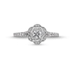 Collector’s Edition Enchanted Disney Sleeping Beauty 65th Anniversary Diamond Flower Engagement Ring in 14K White Gold