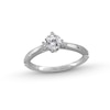 Enchanted Disney Majestic Princess 0.45 CT. Diamond Solitaire Engagement Ring in 14K White Gold (I/I1)